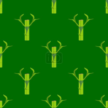 art and illustration of lucky bamboo seamless