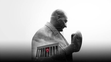 Téléchargez les photos : 10 november. Anitkabir is the mausoleum of the founder of Turkish Republic, Mustafa Kemal Ataturk. Ankara - en image libre de droit