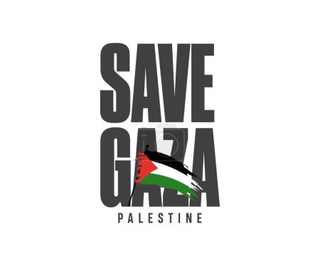Ilustración de Libertad para Palestina, Salvar Palestina, Vector de la bandera - Imagen libre de derechos