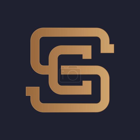 SC letter logo design, modern logo and monogram, vector