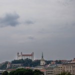 View of the Bratislava Castle. Castle in the capital of Slovakia, Bratislava. The photo conveys all the magnificence of the castle and its beauty