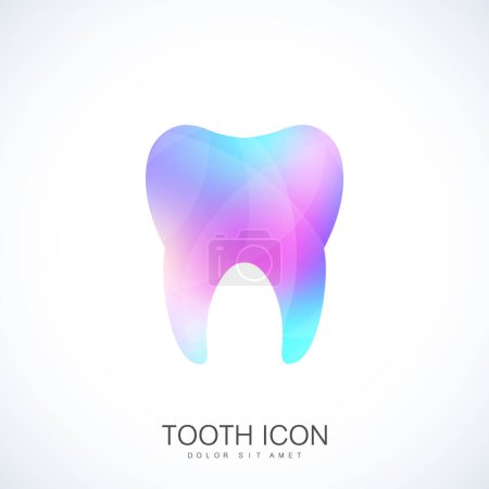 Tooth Vector logo Template. Medical Design Tooth Logo. Dentist Office Icon. Oral Care Dental and Clinic Tooth Logotype.