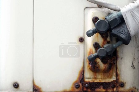 Téléchargez les photos : A surface very rust and erode from oxidation. - en image libre de droit