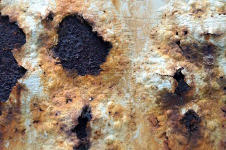 Photo for A surface and texture very rust and erode from oxidation. - Royalty Free Image