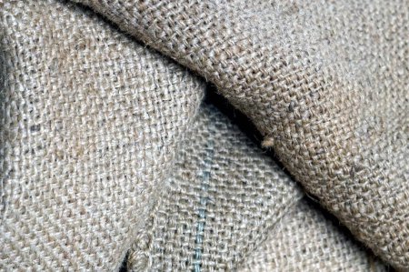 Photo for Closeup of burlap sack texture, can be used as background and texture. - Royalty Free Image