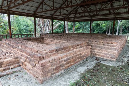 Photo for Lembah Bujang or Bujang Valley is popular archeological museum in Merbok Kedah Malaysia with Hindu and Buddhism influence - Royalty Free Image