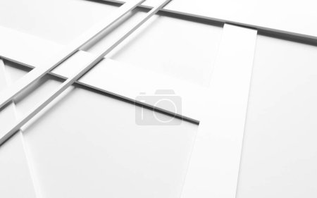 Photo for Perspective lines on white background - Royalty Free Image