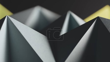 Photo for Geometric shapes made colorful paper, abstract - Royalty Free Image