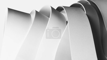 Photo for Composition with wavy elements, abstract - Royalty Free Image