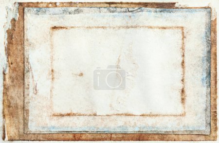 Photo for Blank page of ancient book with frame, texture background - Royalty Free Image