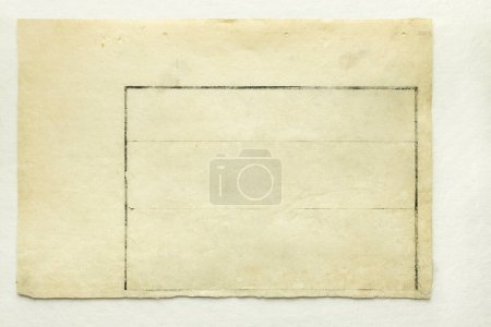 Photo for Blank page of an ancient Japanese book, background texture - Royalty Free Image