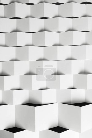 Foto de Tiras de papel en formas geométricas para fondo abstracto - Imagen libre de derechos