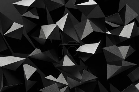 Photo for Composition with geometric shapes, abstract background - Royalty Free Image