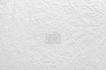 Téléchargez les photos : Feuille de papier blanc froissée, fond de texture - en image libre de droit