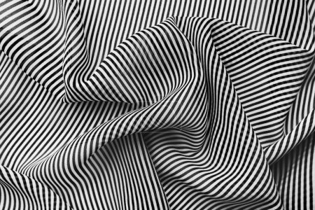 Foto de Elegant black and white silk with stripes, texture background - Imagen libre de derechos