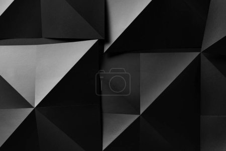 Foto de Formas geométricas oscuras, fondo de textura de papel - Imagen libre de derechos