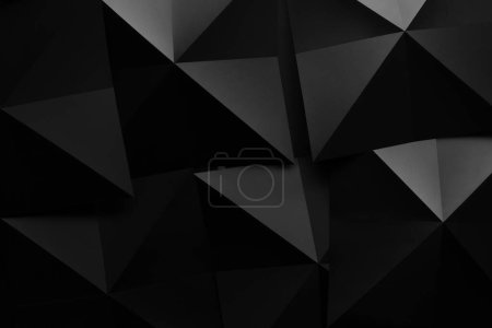 Foto de Formas geométricas oscuras, fondo de textura de papel - Imagen libre de derechos
