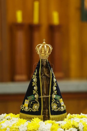 Photo for Statue of the image of Our Lady of Aparecida - Nossa Senhora Aparecida - Royalty Free Image
