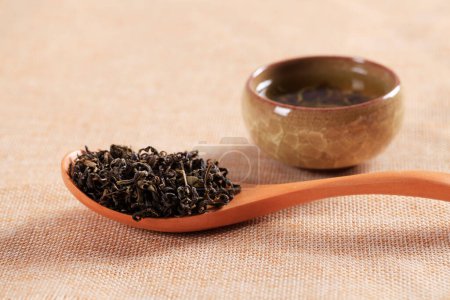 Chinesischer Tee, Chinesischer schwarzer Tee, Nahaufnahme