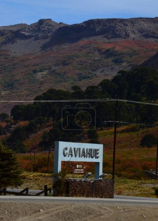 Foto de Ciudad patagónica, Caviahue. Lugar turístico de montaña - Imagen libre de derechos