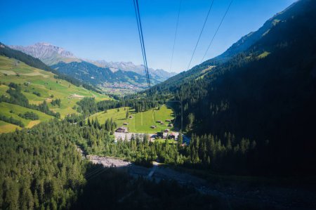 Photo for Engstligenalp, Switzerland - July 25, 2022 - View of Engstligenalp from the Engstligengrat hiking trail, Swiss Alps, Switzerland - Royalty Free Image