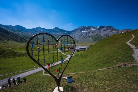 Photo for Engstligenalp, Switzerland - July 25, 2022 - View of Engstligenalp from the Engstligengrat hiking trail, Swiss Alps, Switzerland - Royalty Free Image