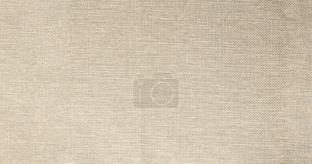 Foto de Tela tejida de material natural con textura de lino rugoso - Imagen libre de derechos