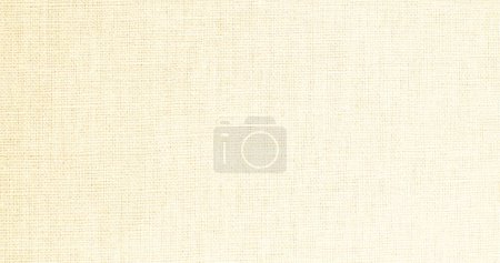 Photo for Natural canvas background. texture of light yellow color fabric. - Royalty Free Image