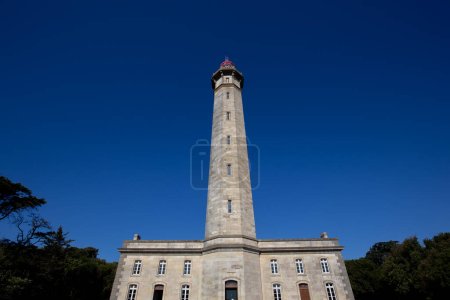 Phare des baleines, whale lighthouse,  ile de Re island, bay of Biscay, charente maritime, france, by architect Leonce Reynaud, year 1850