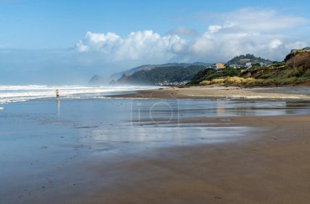 Photo for A view of the scenic shoreline in Lincoln City, Oregon. - Royalty Free Image