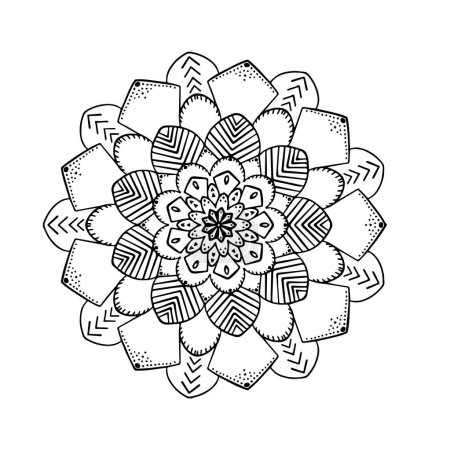 Photo for Mandala ornamental floral background design - Royalty Free Image