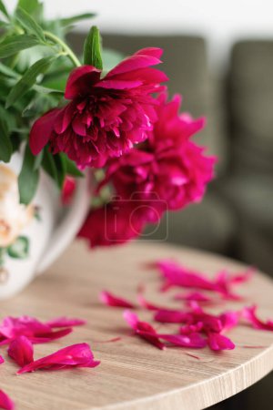 Foto de Peonías de color rosa vista de cerca - Imagen libre de derechos