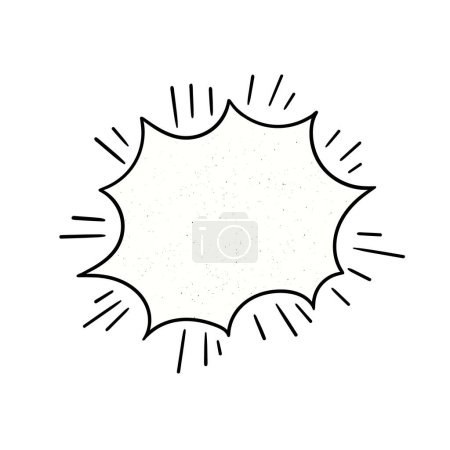 Photo for Hand Drawn Dialogue Bubble Vector - Royalty Free Image