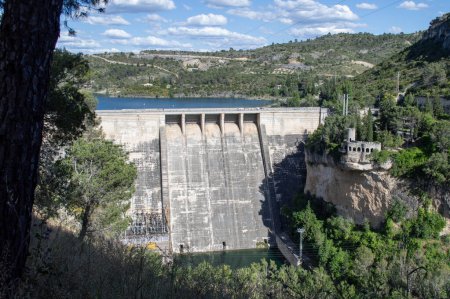 Entrepenas hydroelectric dam in the province of Guadalajara