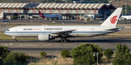 Photo for Cargo plane of the Air China cargo airline - Royalty Free Image