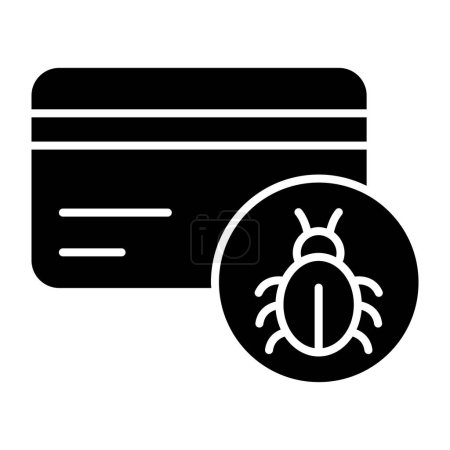 Téléchargez les illustrations : Icône design unique du bug de la carte - en licence libre de droit