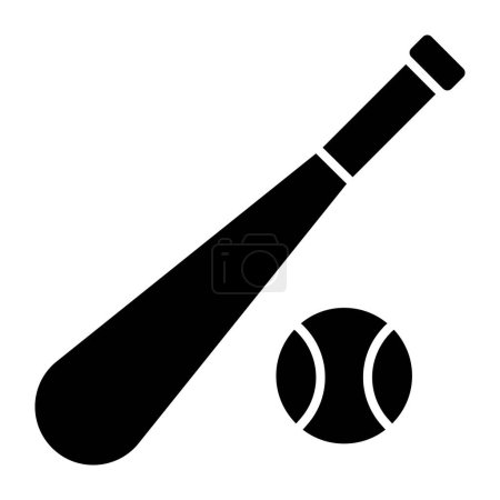 Illustration for Editable design icon of baseball - Royalty Free Image