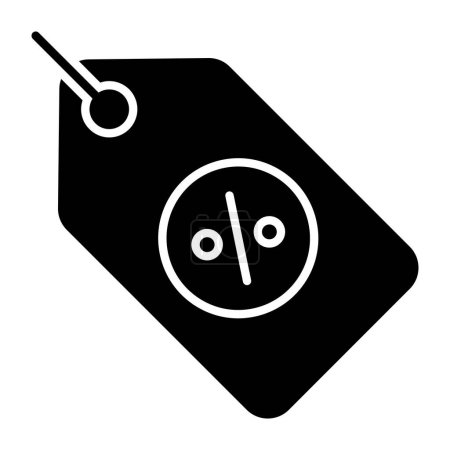 Unique design icon of discount tag