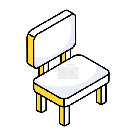 Illustration for Perfect design icon of chair - Royalty Free Image