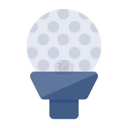 Illustration for A unique design icon of golf tee - Royalty Free Image