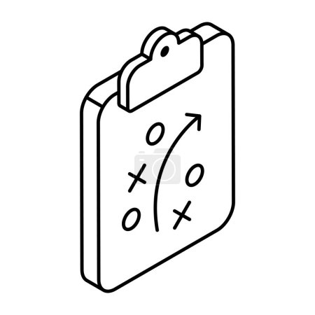Ilustración de Un icono de diseño lineal de estratagema - Imagen libre de derechos