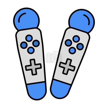 Illustration for Modern design icon of game controllers - Royalty Free Image