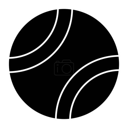 Illustration for Editable design icon of tennis ball - Royalty Free Image