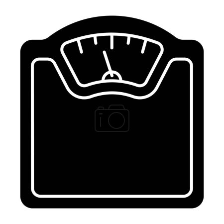 Ilustración de Un diseño de icono de la escala de peso - Imagen libre de derechos