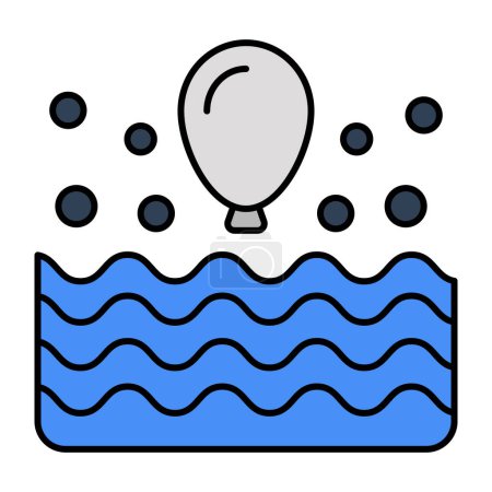 Illustration for Creative design icon of water balloon - Royalty Free Image