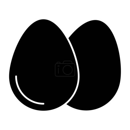 Illustration for Eggs icon, editable vector - Royalty Free Image