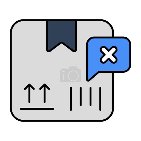 Illustration for A unique design icon of order cancel - Royalty Free Image