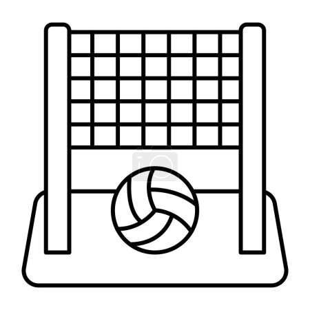 Illustration for Premium download icon of beach ball goal - Royalty Free Image