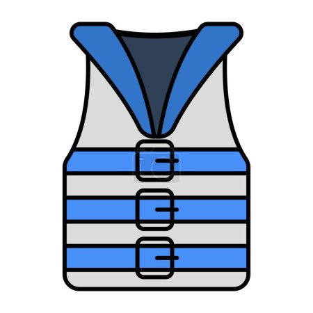 Illustration for An icon design of lifejacket - Royalty Free Image