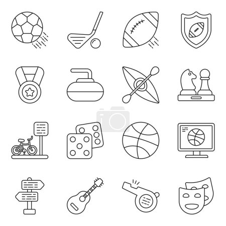 Illustration for Gaming icons in soft style. Fully editable, scalable vectors. Each icon is designed with the same visually consistent, high quality design style in mind. Enjoy downloading. - Royalty Free Image